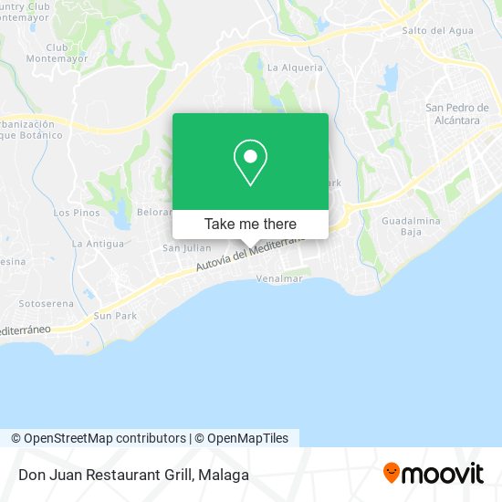 mapa Don Juan Restaurant Grill