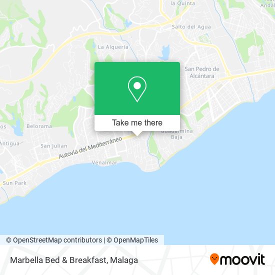 mapa Marbella Bed & Breakfast