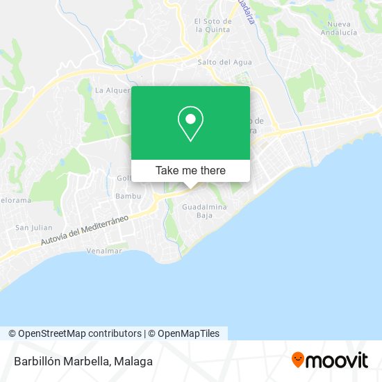 Barbillón Marbella map