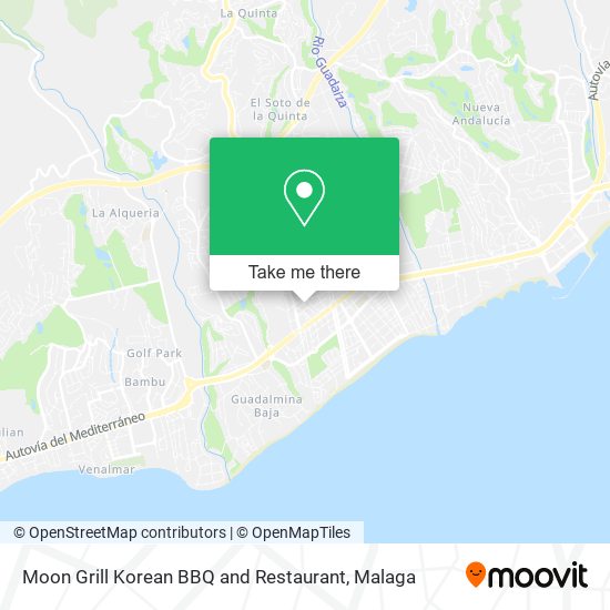 mapa Moon Grill Korean BBQ and Restaurant