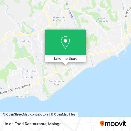 mapa In da Food Restaurante