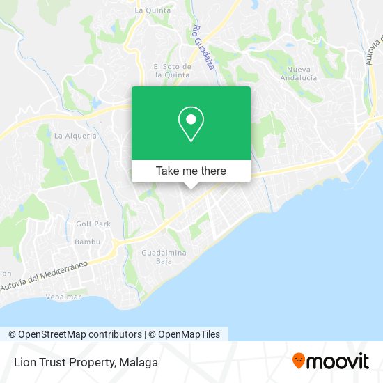 mapa Lion Trust Property