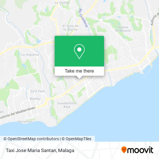 Taxi Jose Maria Santan map