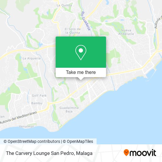 mapa The Carvery Lounge San Pedro