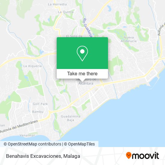Benahavis Excavaciones map