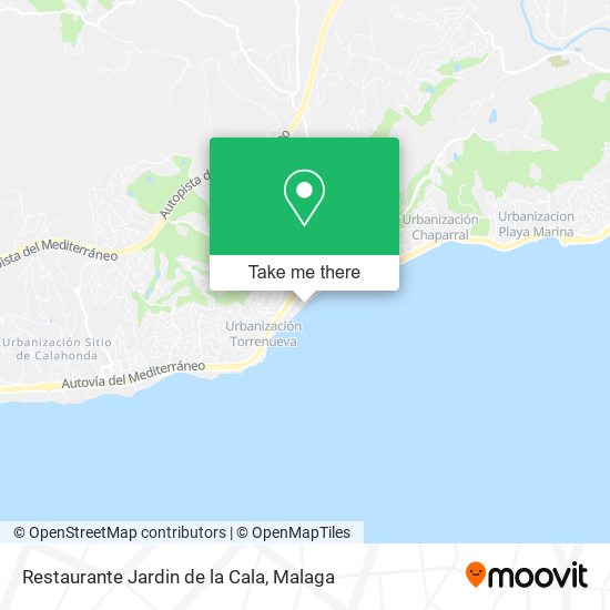 mapa Restaurante Jardin de la Cala