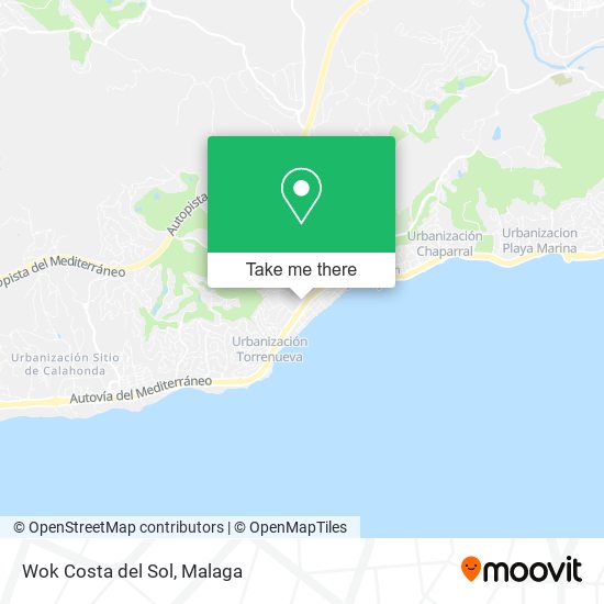 mapa Wok Costa del Sol