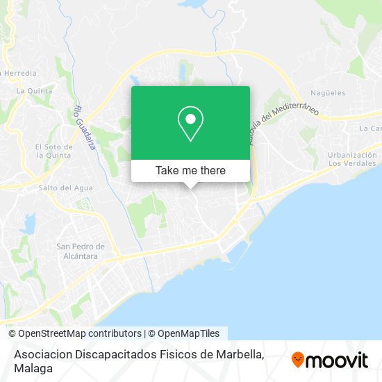 mapa Asociacion Discapacitados Fisicos de Marbella