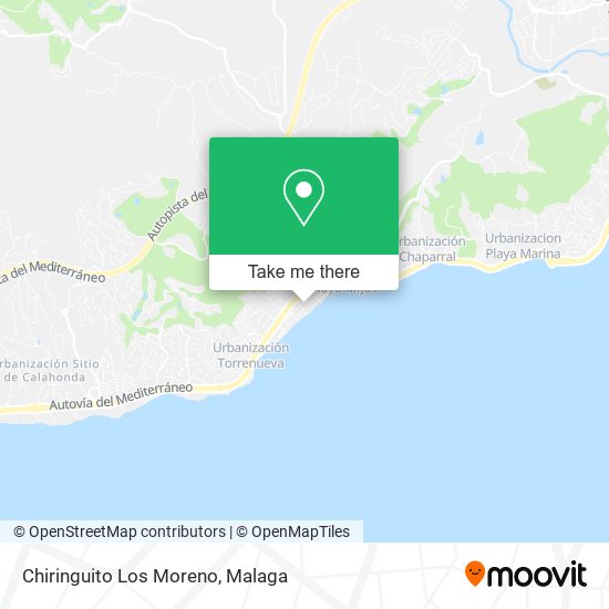 mapa Chiringuito Los Moreno