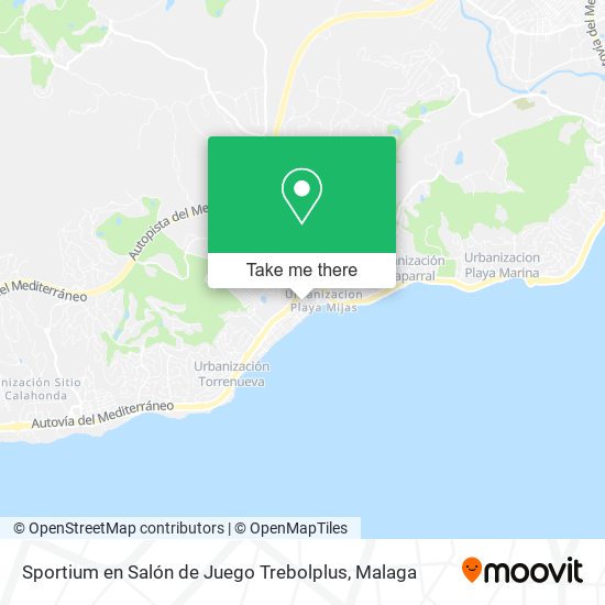 Sportium en Salón de Juego Trebolplus map
