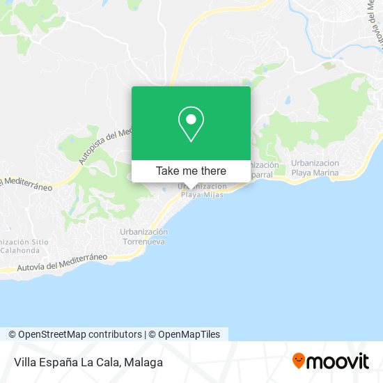 Villa España La Cala map