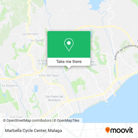 Marbella Cycle Center map