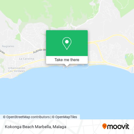 mapa Kokonga Beach Marbella