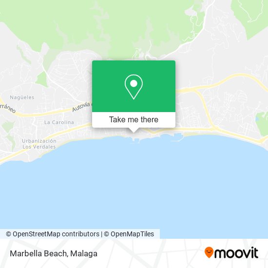 Marbella Beach map