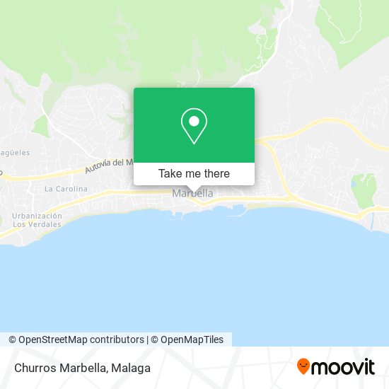 mapa Churros Marbella