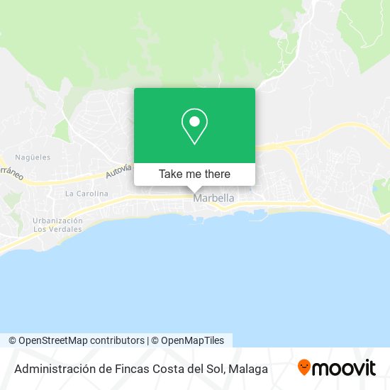 Administración de Fincas Costa del Sol map