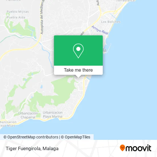 Tiger Fuengirola map