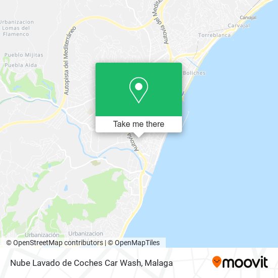 Nube Lavado de Coches Car Wash map
