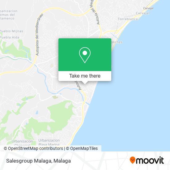 Salesgroup Malaga map