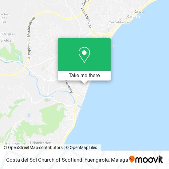Costa del Sol Church of Scotland, Fuengirola map