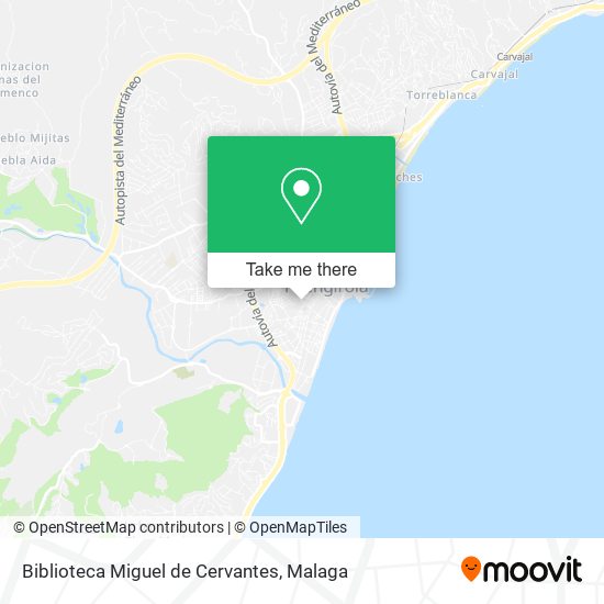 Biblioteca Miguel de Cervantes map