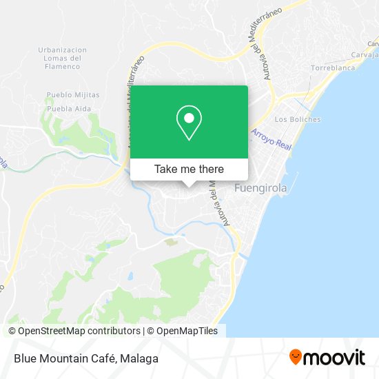 mapa Blue Mountain Café