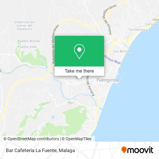 Bar Cafeteria La Fuente map
