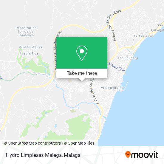 Hydro Limpiezas Malaga map