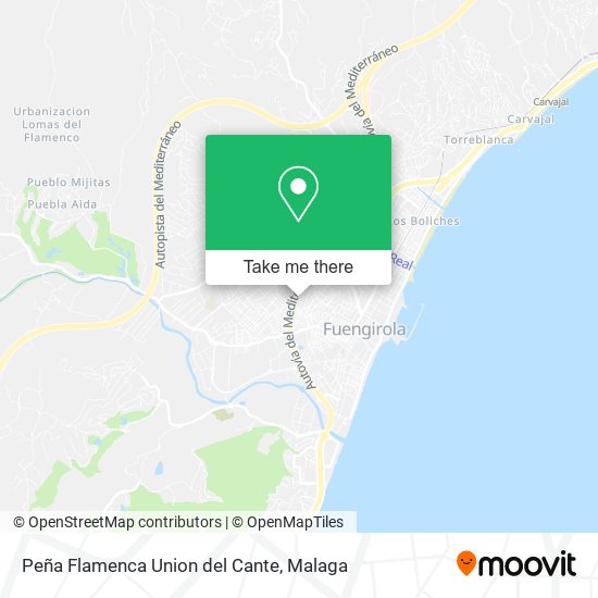 Peña Flamenca Union del Cante map