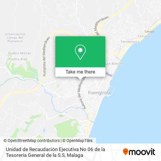 Unidad de Recaudación Ejecutiva No 06 de la Tesorería General de la S.S map