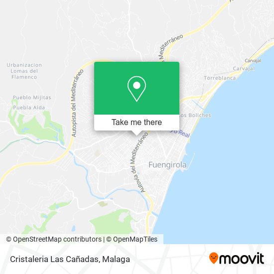 Cristaleria Las Cañadas map