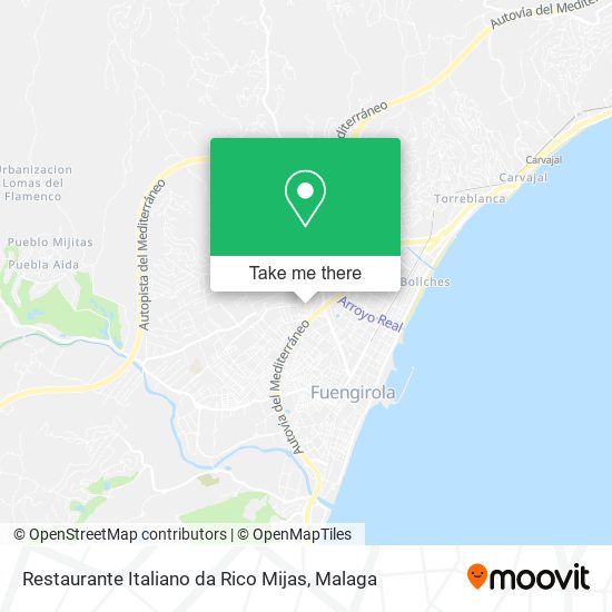 Restaurante Italiano da Rico Mijas map