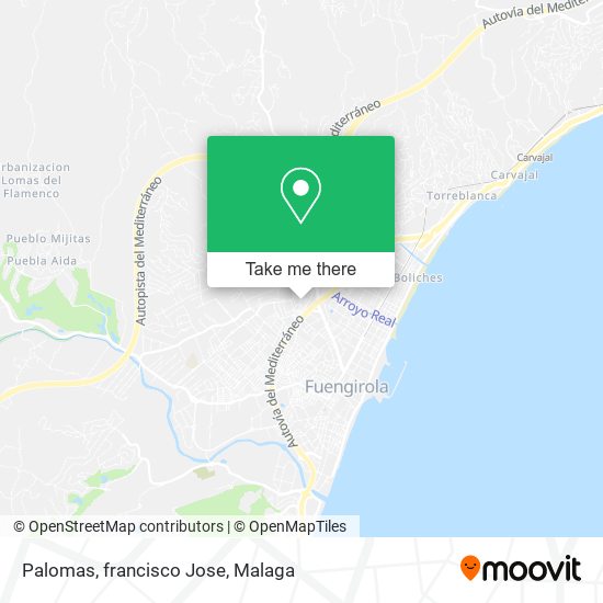 Palomas, francisco Jose map