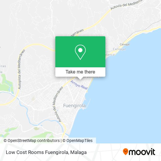 mapa Low Cost Rooms Fuengirola