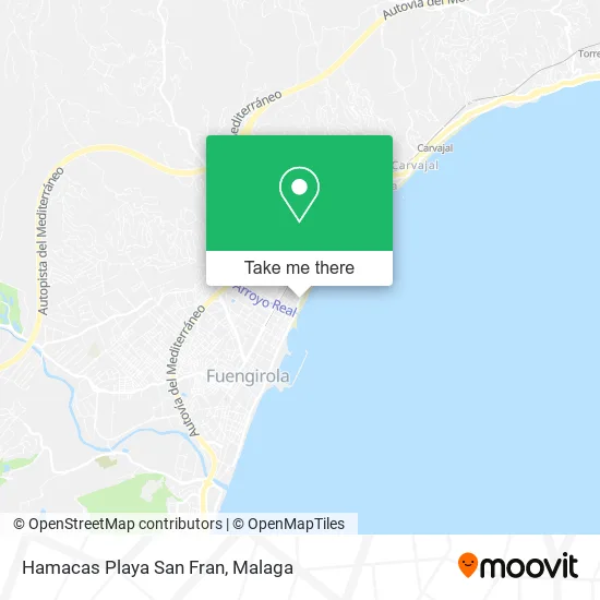 Hamacas Playa San Fran map