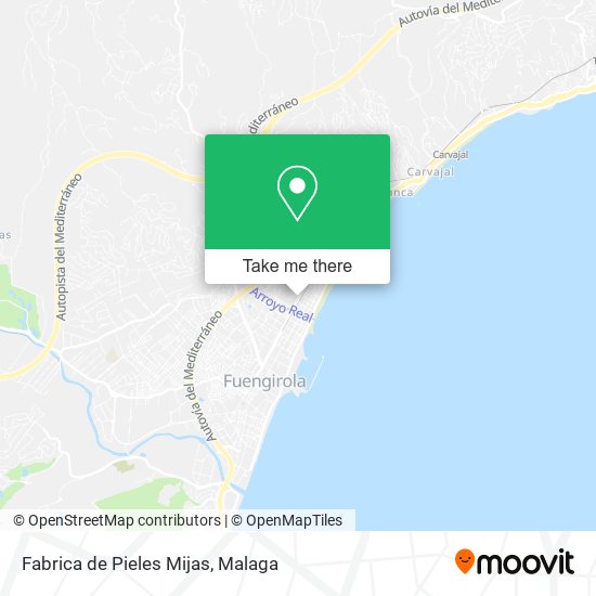 Fabrica de Pieles Mijas map