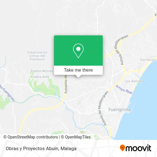 Obras y Proyectos Abuin map