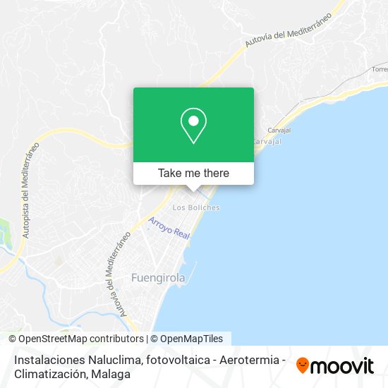 Instalaciones Naluclima, fotovoltaica - Aerotermia - Climatización map