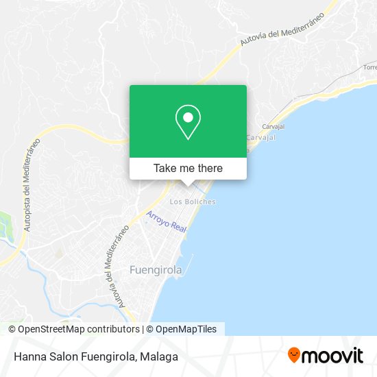 mapa Hanna Salon Fuengirola