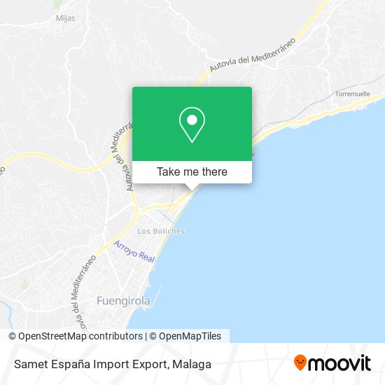 Samet España Import Export map