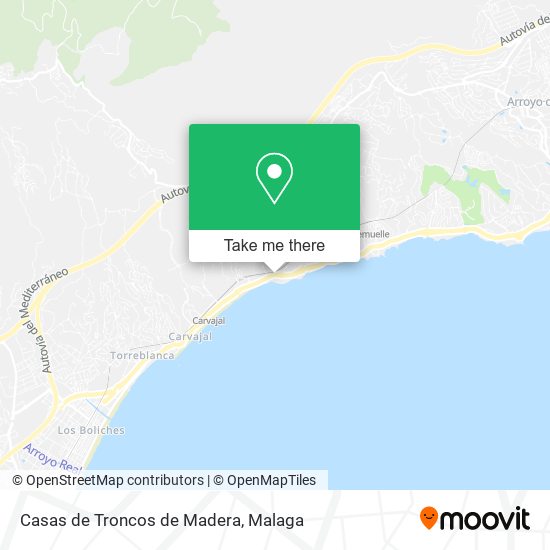 mapa Casas de Troncos de Madera