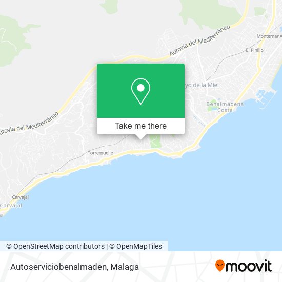 mapa Autoserviciobenalmaden