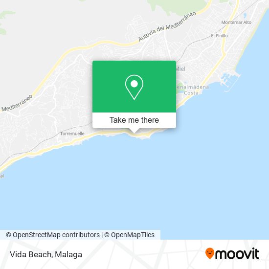 Vida Beach map