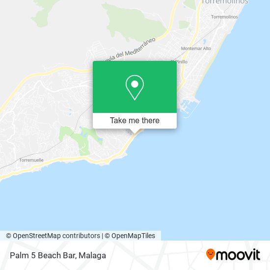 Palm 5 Beach Bar map