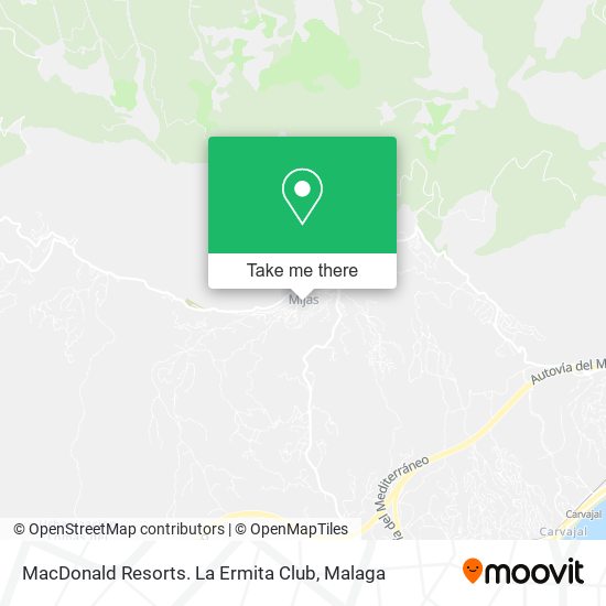 MacDonald Resorts. La Ermita Club map