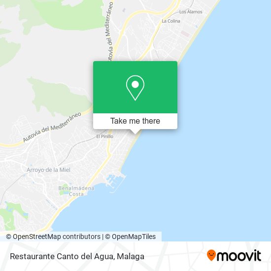 Restaurante Canto del Agua map