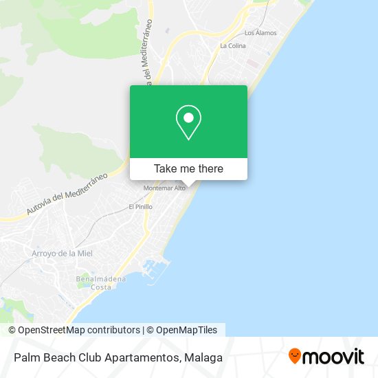 mapa Palm Beach Club Apartamentos