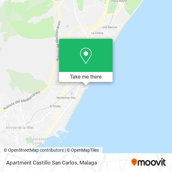 Apartment Castillo San Carlos map