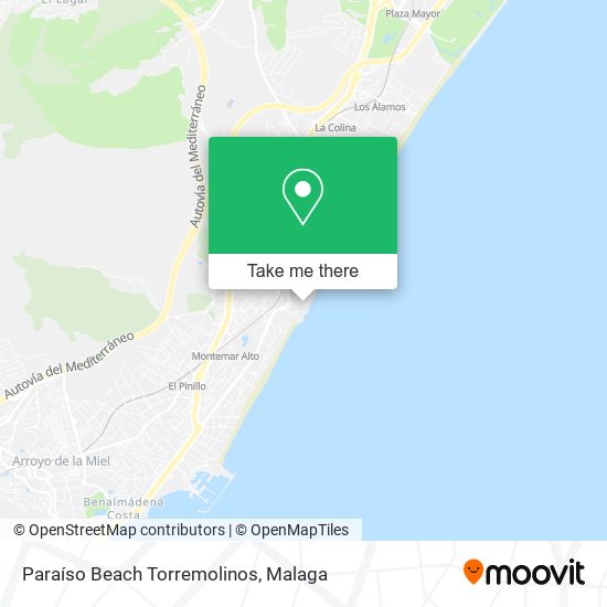 Paraíso Beach Torremolinos map