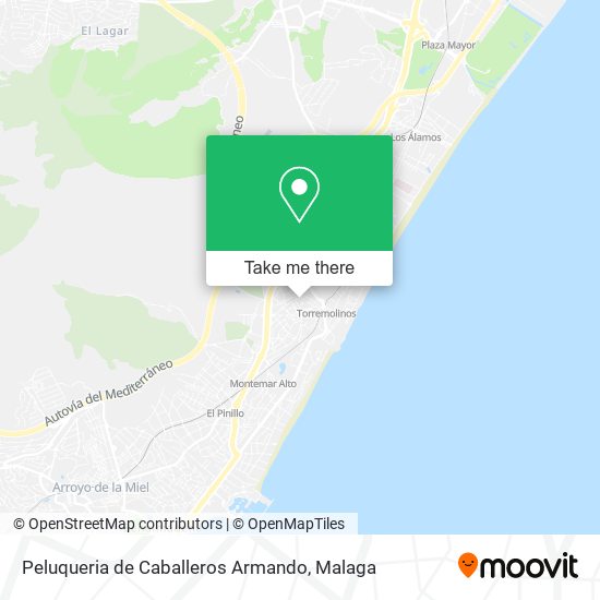 mapa Peluqueria de Caballeros Armando